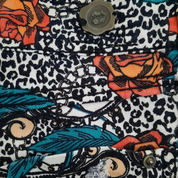 1st Kiss Short Shorts, Size 5, Rose + Leopard Print - Picture 5 of 7